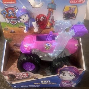 Paw Patrol Roxi Rescue Wheels Vehicle - Pink and Blue